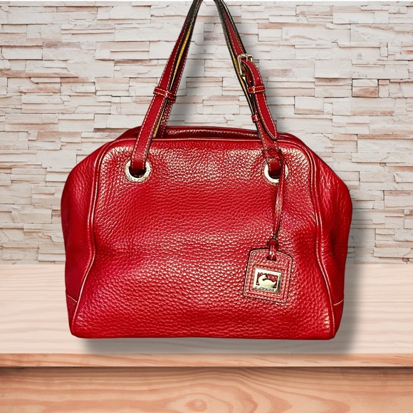 Dooney & Bourke Vibrant Red Leather Shoulder Bag